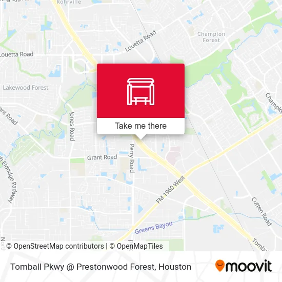 Tomball Pkwy @ Prestonwood Forest map
