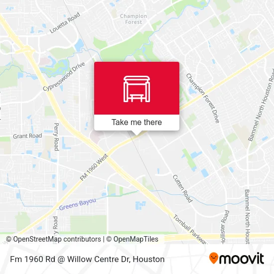 Mapa de Fm 1960 Rd @ Willow Centre Dr