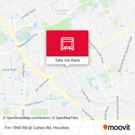 Mapa de Fm 1960 Rd @ Cutten Rd