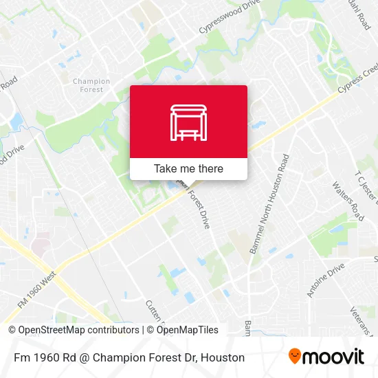 Fm 1960 Rd @ Champion Forest Dr map