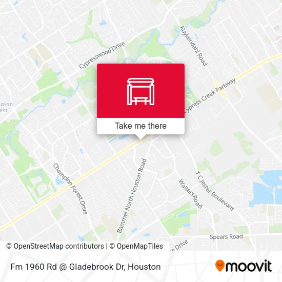 Fm 1960 Rd @ Gladebrook Dr map