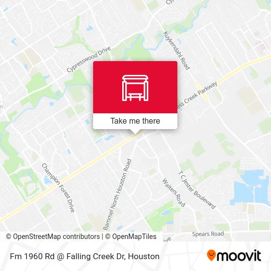 Fm 1960 Rd @ Falling Creek Dr map