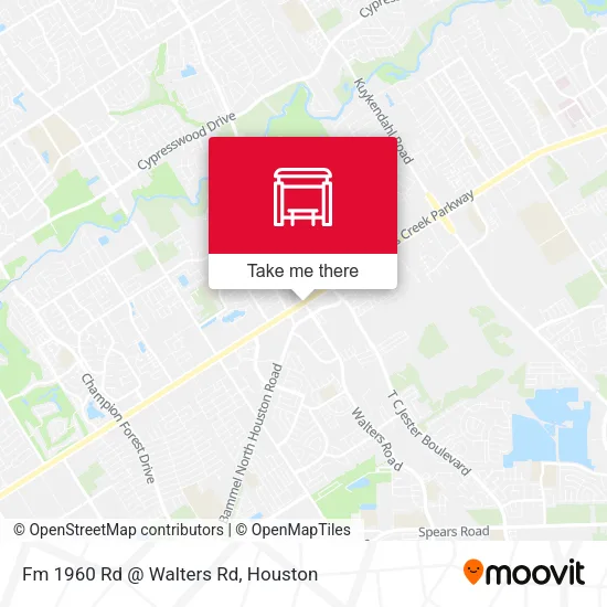 Fm 1960 Rd @ Walters Rd map
