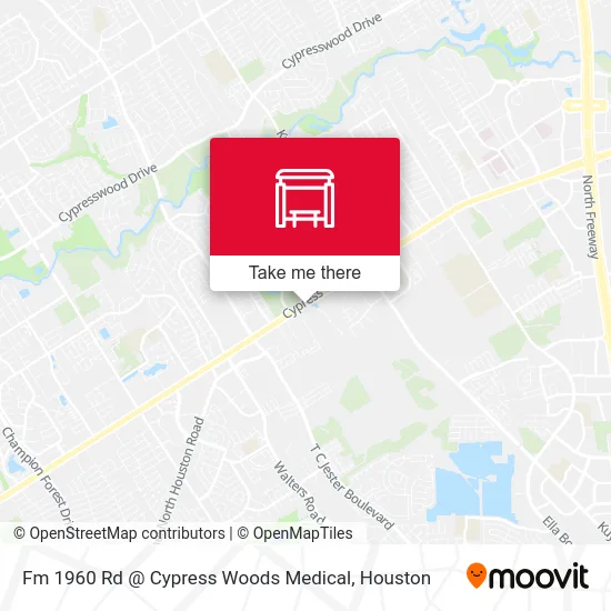 Mapa de Fm 1960 Rd @ Cypress Woods Medical
