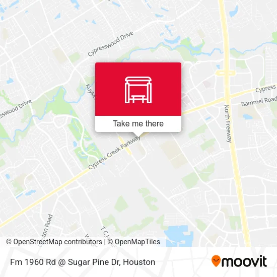 Fm 1960 Rd @ Sugar Pine Dr map