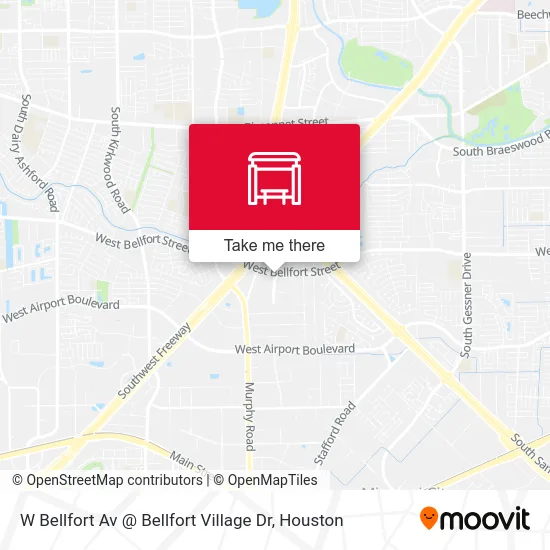 W Bellfort Av @ Bellfort Village Dr map
