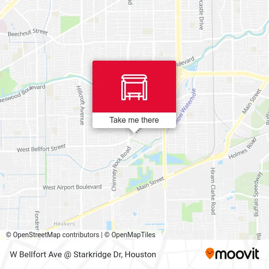 W Bellfort Ave @ Starkridge Dr map