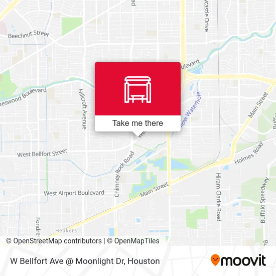 W Bellfort Ave @ Moonlight Dr map