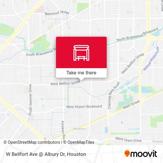 Mapa de W Bellfort Ave @ Albury Dr