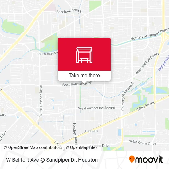 Mapa de W Bellfort Ave @ Sandpiper Dr