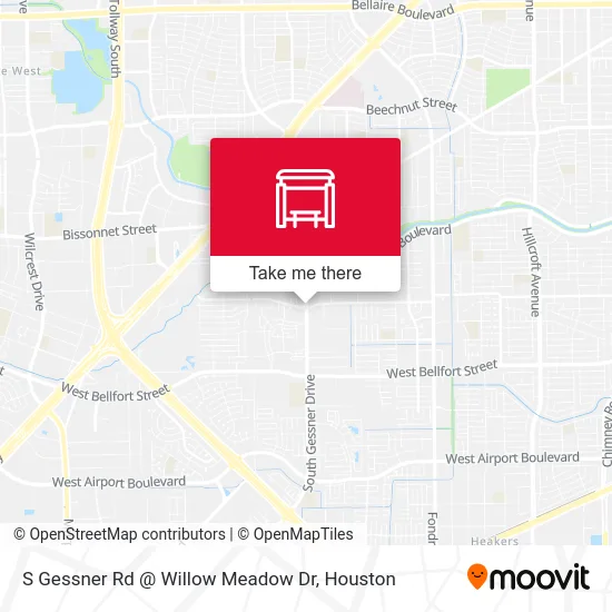 S Gessner Rd @ Willow Meadow Dr map