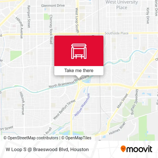 Mapa de W Loop S @ Braeswood Blvd