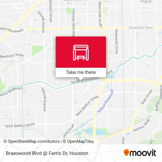 Braeswood Blvd @ Ferris Dr map