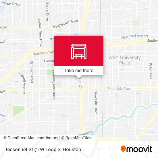 Mapa de Bissonnet St @ W Loop S