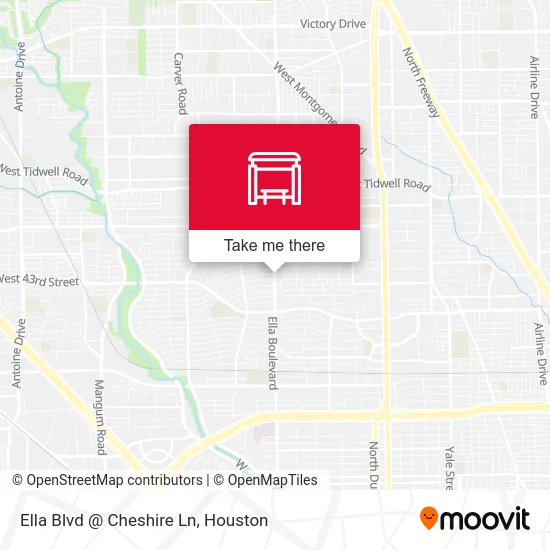Mapa de Ella Blvd @ Cheshire Ln