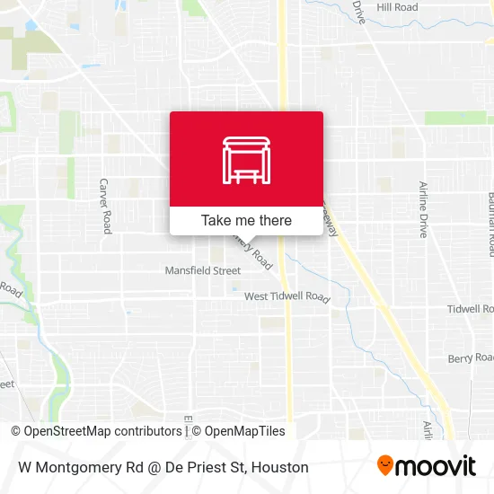 Mapa de W Montgomery Rd @ De Priest St