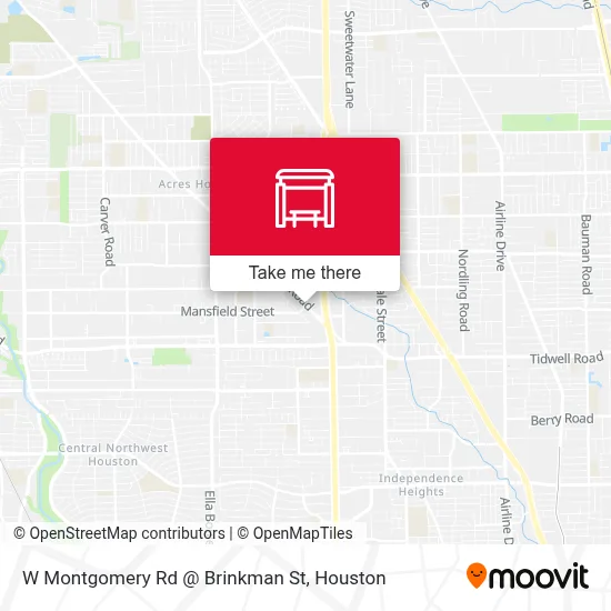 W Montgomery Rd @ Brinkman St map