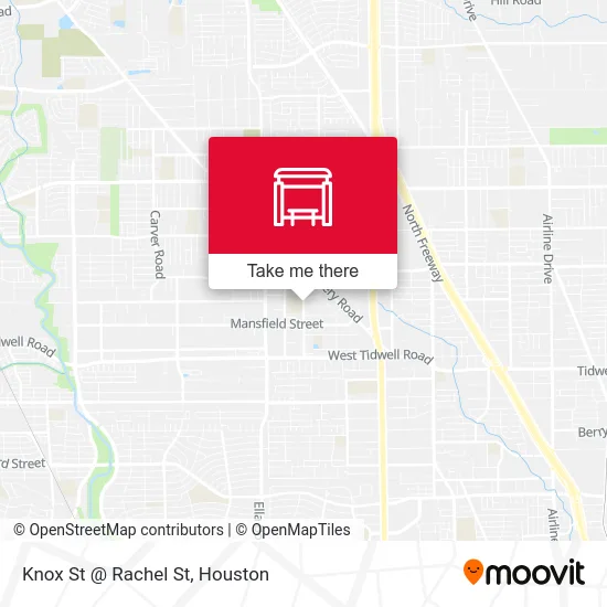 Knox St @ Rachel St map