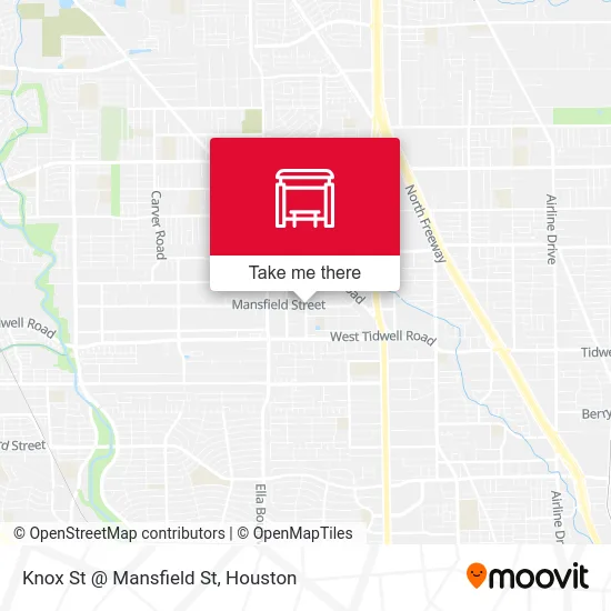 Knox St @ Mansfield St map