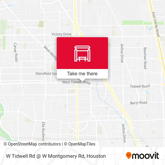 Mapa de W Tidwell Rd @ W Montgomery Rd