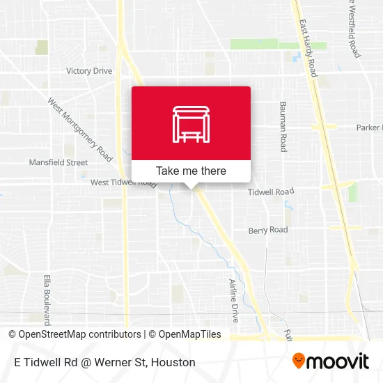 E Tidwell Rd @ Werner St map