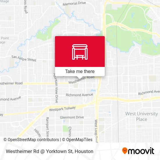 Westheimer Rd @ Yorktown St map