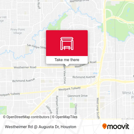 Westheimer Rd @ Augusta Dr map