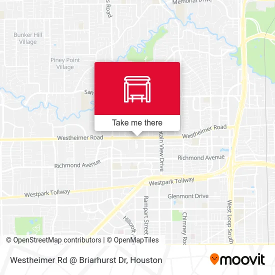 Westheimer Rd @ Briarhurst Dr map