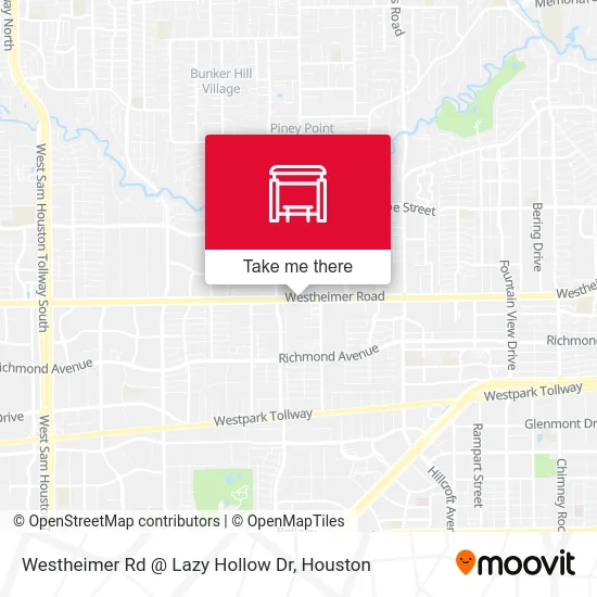 Mapa de Westheimer Rd @ Lazy Hollow Dr