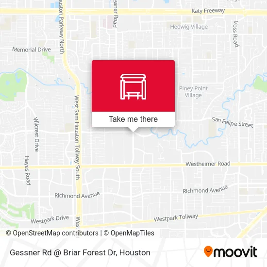 Gessner Rd @ Briar Forest Dr map