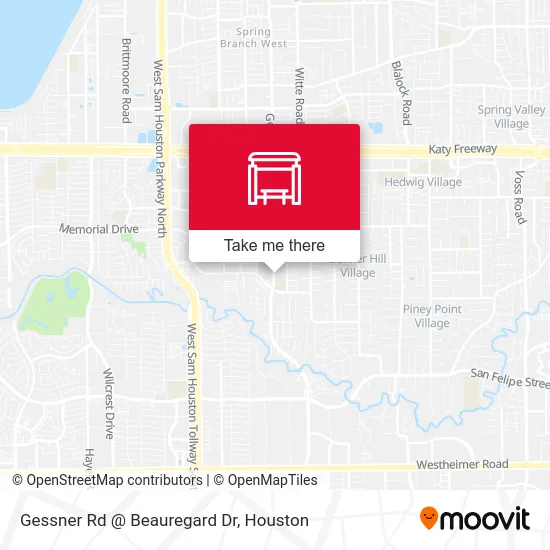 Gessner Rd @ Beauregard Dr map