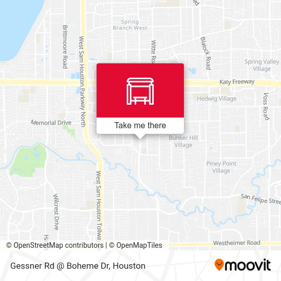 Gessner Rd @ Boheme Dr map