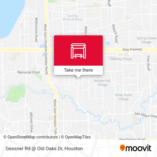 Gessner Rd @ Old Oaks Dr map