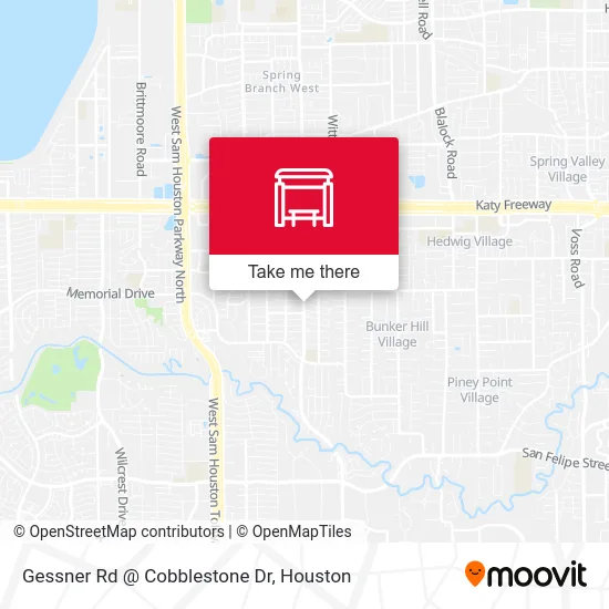 Gessner Rd @ Cobblestone Dr map