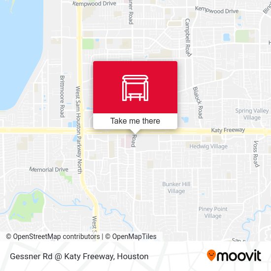 Gessner Rd @ Katy Freeway map