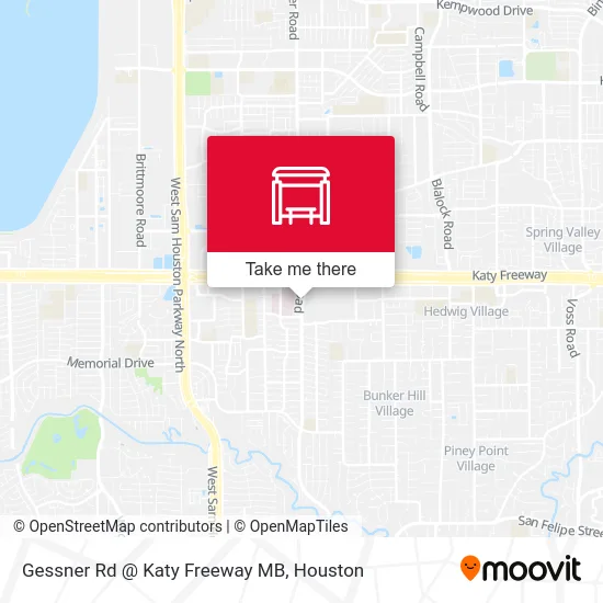 Gessner Rd @ Katy Freeway MB map