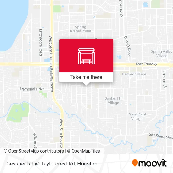 Gessner Rd @ Taylorcrest Rd map