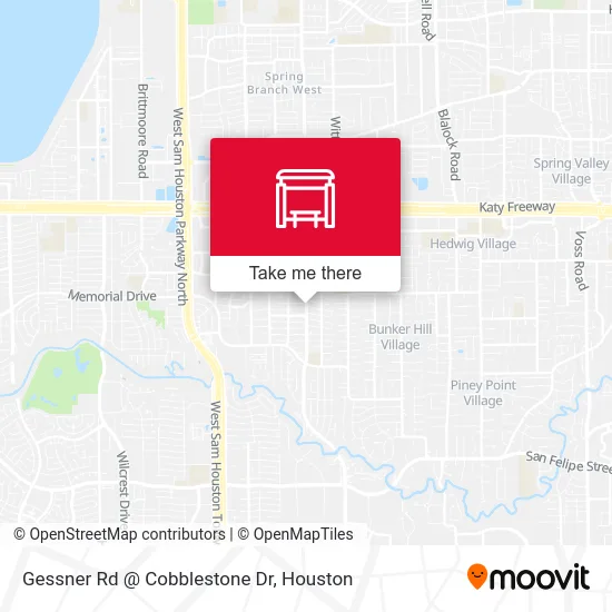 Gessner Rd @ Cobblestone Dr map