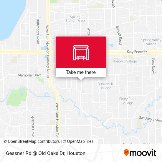 Gessner Rd @ Old Oaks Dr map