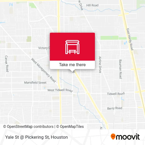 Yale St @ Pickering St map