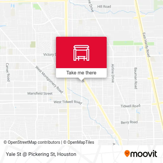 Yale St @ Pickering St map