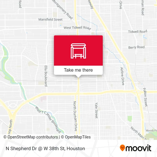 N Shepherd Dr @ W 38th St map