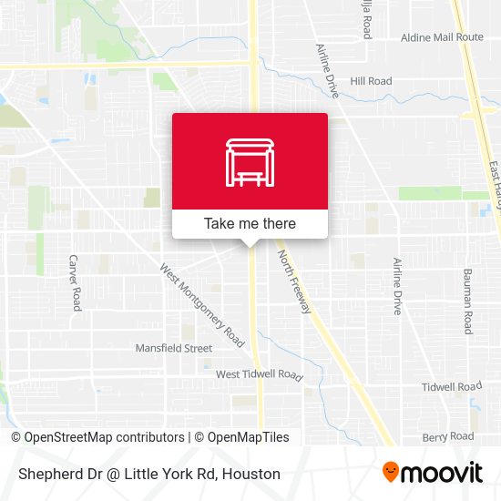 Shepherd Dr @ Little York Rd map