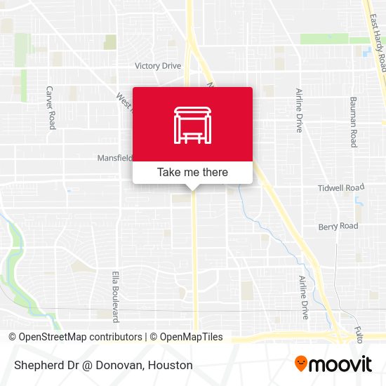 Shepherd Dr @ Donovan map