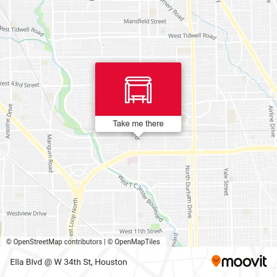 Mapa de Ella Blvd @ W 34th St
