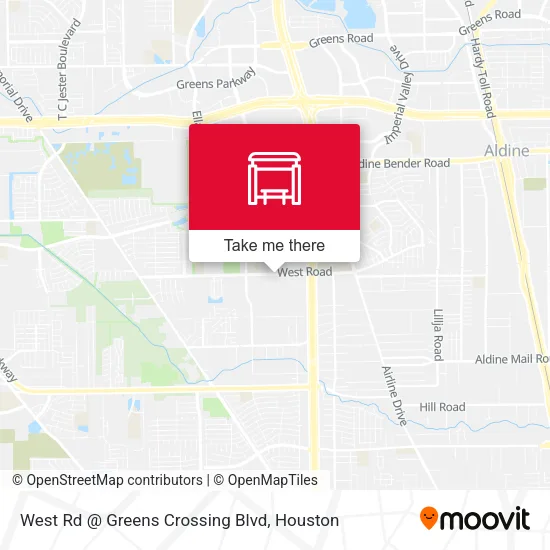 West Rd @ Greens Crossing Blvd map