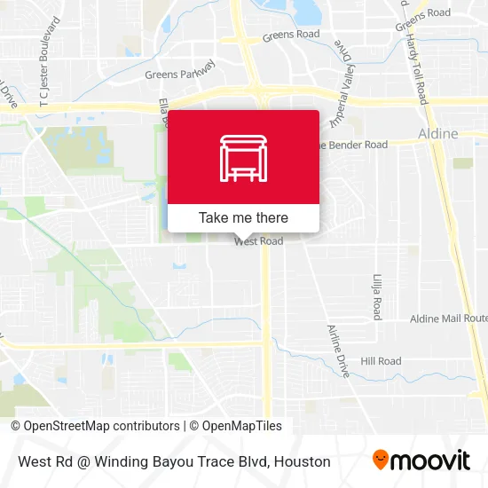 West Rd @ Winding Bayou Trace Blvd map