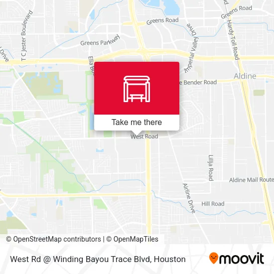 West Rd @ Winding Bayou Trace Blvd map