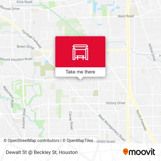 Dewalt St @ Beckley St map