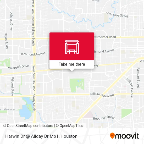 Harwin Dr @ Allday Dr Mb1 map